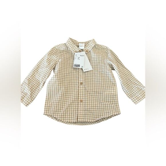 H&M Plaid Shirt and Navy Pants with Suspenders - Picture 4 of 6